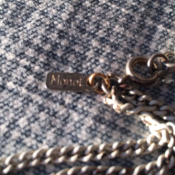 Vintage "Monet" filigree necklace - Picture 3 of 4